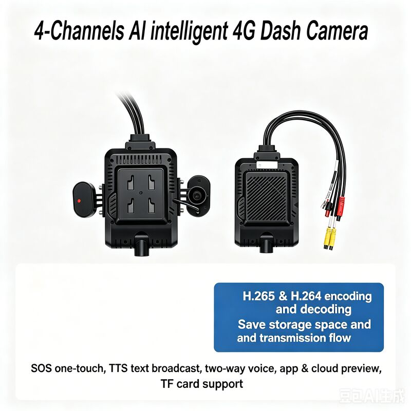 دوربین امنیتی خودرو DVR با دوربین جانبی DMS ADAS BSD برای کامیون / اتوبوس
