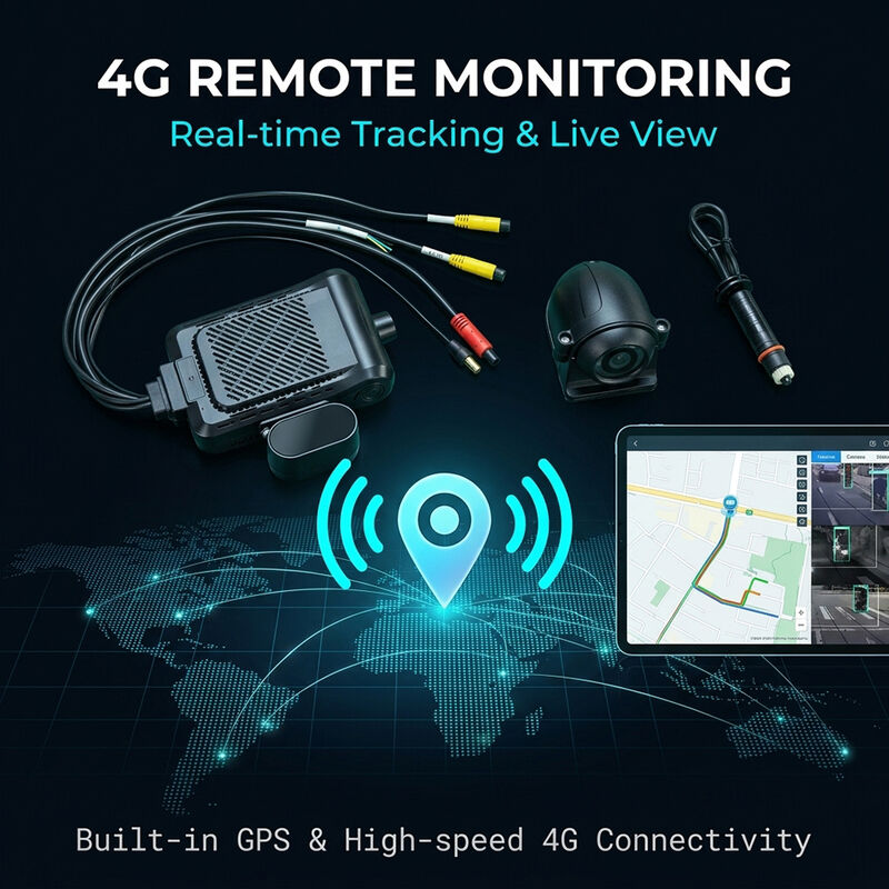 ضبط کننده 4G هوشمند با هوش مصنوعی ویدیو تلمیتیک GPS وای فای و دکمه اضطراری SOS برای ایمنی ناوگان