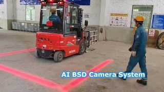 AI BSD Detection 4CH HD Touch DVR سیستم دوربین برای ماشین آلات سنگین